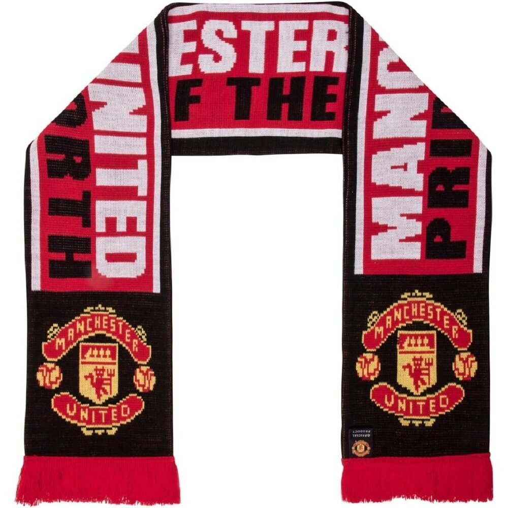 FC Authentic EPL "Pride Of The North" Scarf,red,black,white,4.5 ft long